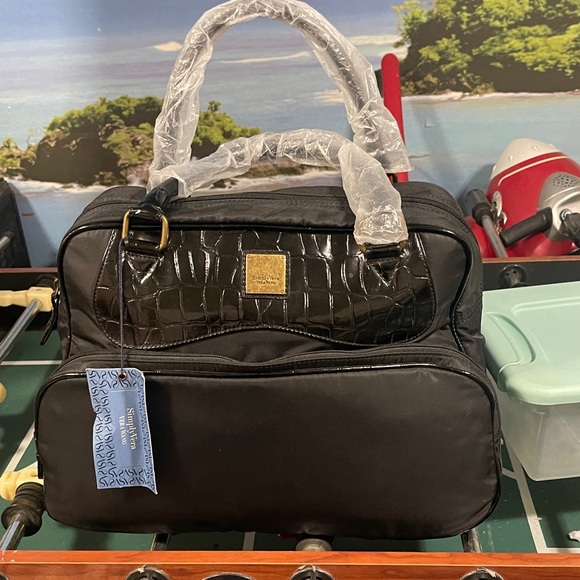 Simply Vera Vera Wang Handbags - Simply Vera Vera Wang Black Travel Bag
